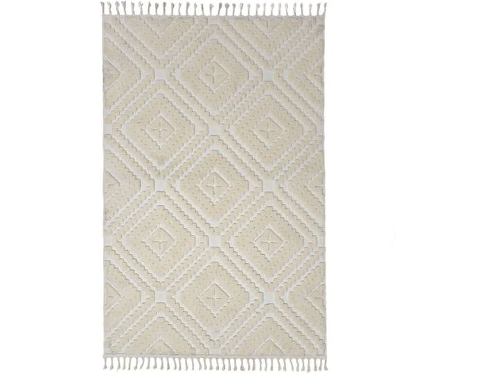 Teppich Draven Creme Anderes Muster Polyester 200 x 300 cm - Teppich