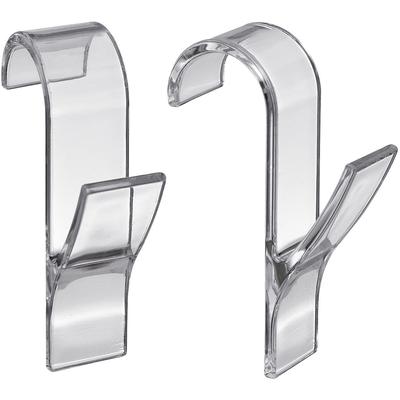 Handtuchhaken HEINE HOME, transparent, B:6,5cm H:2,5cm L:10cm, Kunstfaser, Haken