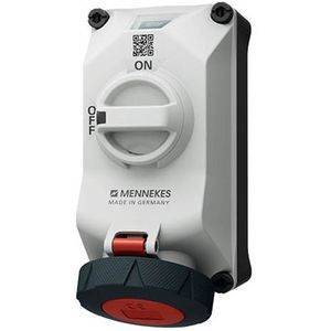 Mennekes CEE-Steckdose DUOi 5614506G, 5-polig, Wandmontage, Aufputz, IP69 wasserdicht, Schalter, 400 V, 32 A