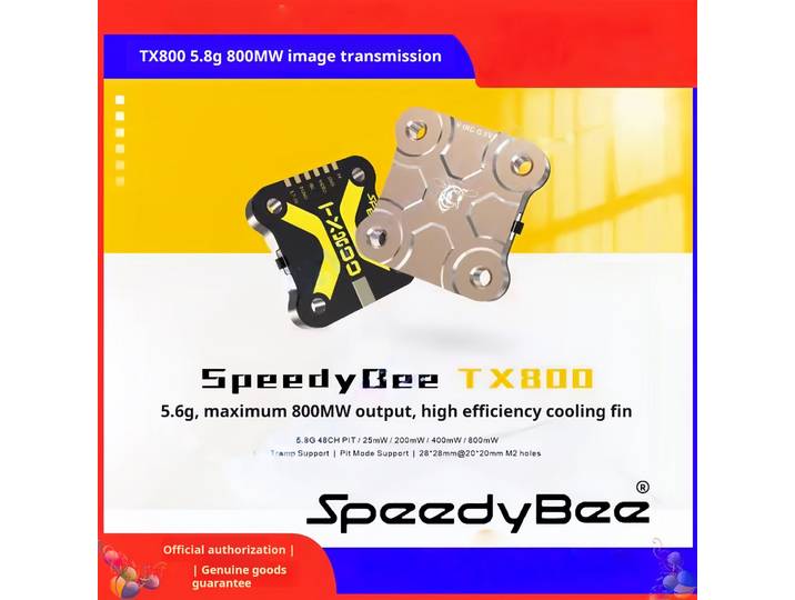 Drone de transmission vidéo SpeedyBee TX800 800mw TX ULTRA 1.6W 5.8g pour la photographie aérienne et le FPV