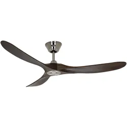 CasaFan Deckenventilator 152 cm Eco Genuino 152 BN-NB chrom / nußbaum / Fernbedienung