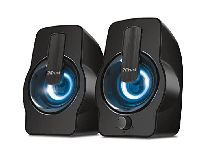 Trust Gemi Luidsprekerset 2.0 met RGB Verlichting 12 W, Zwart