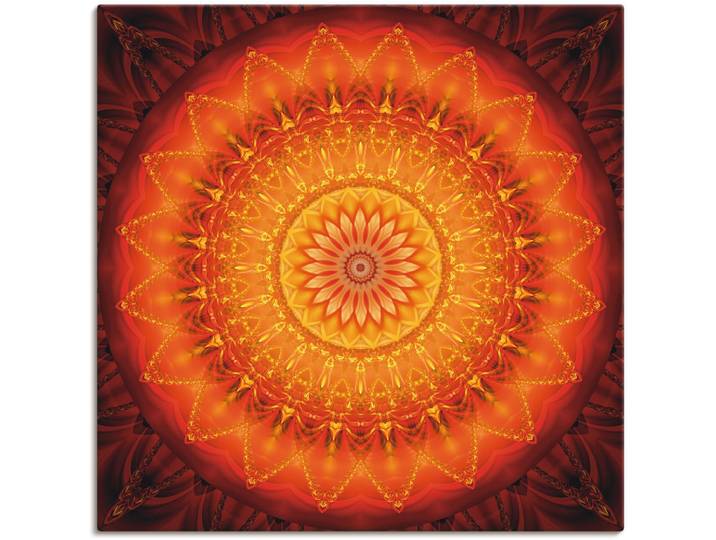 Wandbild ARTLAND Mandala Energie 1 , orange (farbe bild(er): orange), B:30cm H:30cm, Bilder, Wandbild, als Leinwandbild, Poster in verschied. Grössen