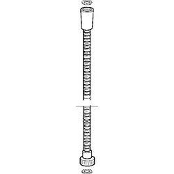 Hansa Schlauch G1/2 1000 mm kürzbar 59912631