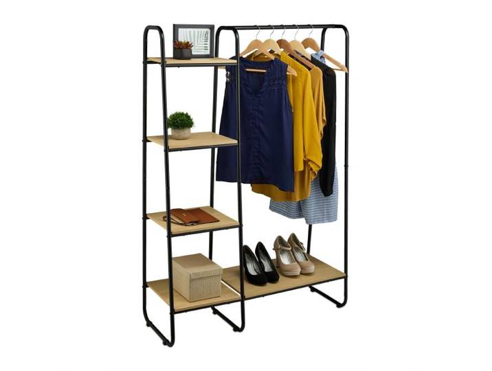 Relaxdays Garderobe mit Regal