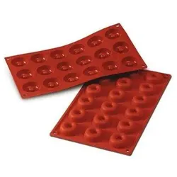 Silikomart Sf 010 Savarin Silicone Mould, Backform, Braun