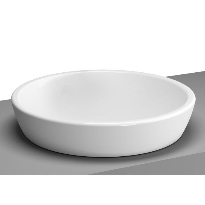 Vitra Metropole Aufsatz-Waschtisch 5940B003-1398 44,5cm, rund, ohne Hahnloch, weiß, ohne Überlauf