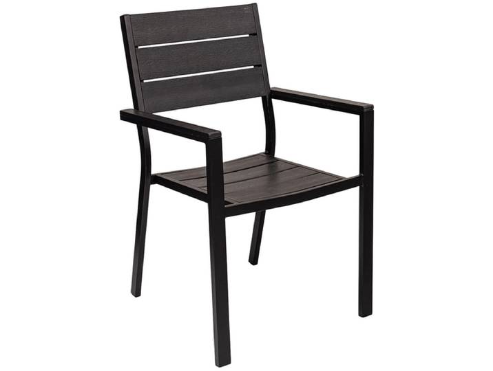 Gartenstuhl SIDE Aluminium schwarz