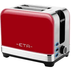 Omega Toaster im RETRO-Stil 916690030 Dick, rot, Toaster, Rot