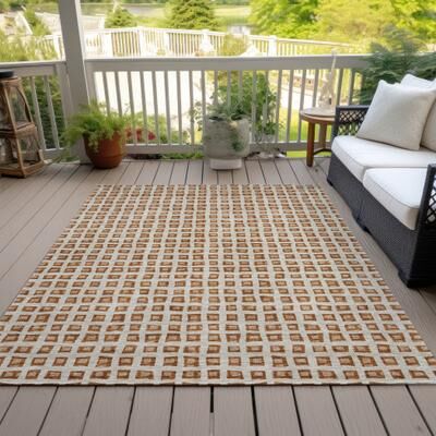 Addison Rugs Machine Washable Indoor/ Outdoor Chantille Squared Rug