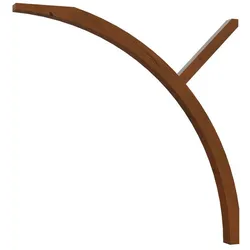 Skan Holz Rundbogen für Flach- und Walmdach Carports-nussbaum