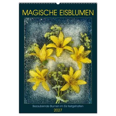 Magische Eisblumen (Wandkalender 2027 DIN A2 hoch), CALVENDO Monatskalender