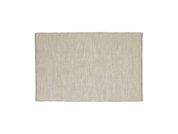 Tapis en laine et coton gris Poppy