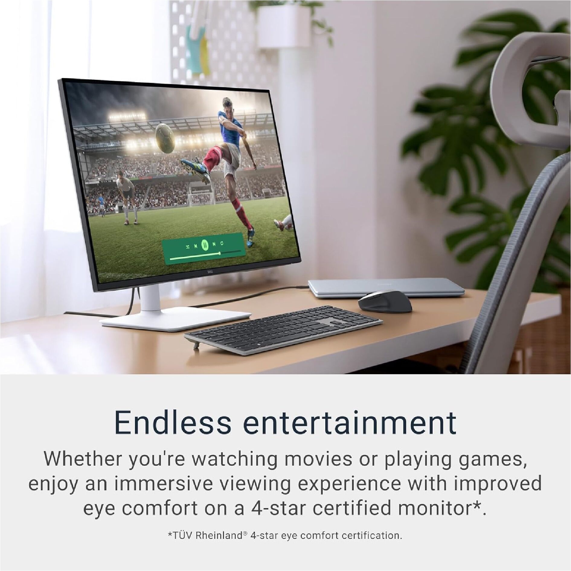 Dell Plus S2725QS 27" IPS UHD 4K 120Hz FreeSync Premium Height Adjustable Monitor with Built-in Speakers