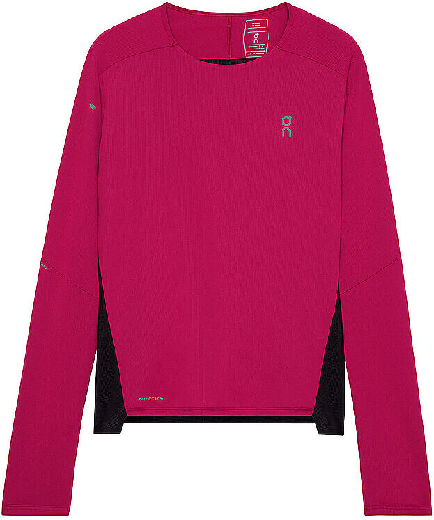 ON Damen Laufshirt Performance Long-T dunkelrot   M W