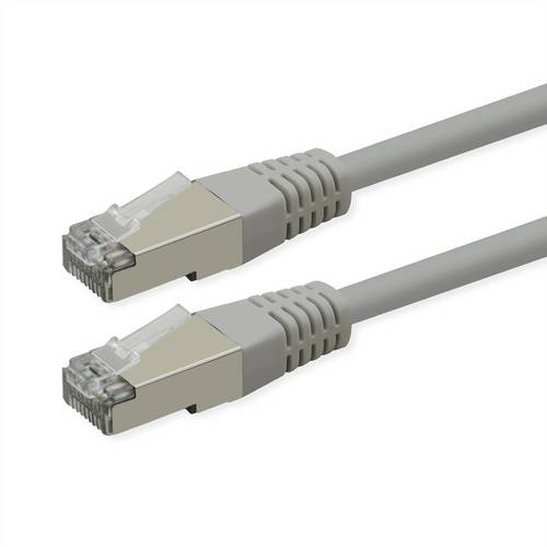 Roline Patchkabel Cat.6 (Class E), PoE, S/FTP (PiMF), grau, 10m