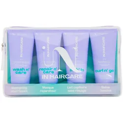 400ml IN Haircare TRAVEL N’ GO Pouch with 4 minis (Shampoo 100ml + Mask 100ml + Milk 100ml + Gel 100ml + Travel Bag)