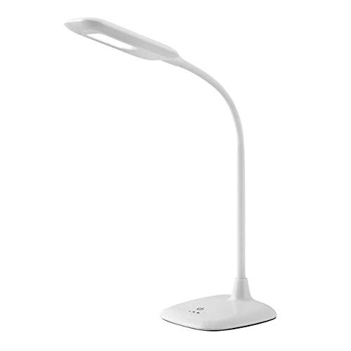 Brilliant Nele LED tafellamp wit met 3-traps touch dimmer en 5W geïntegreerde LED