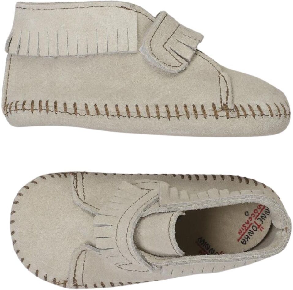 Minnetonka Mädchen Kinderschuh, Beige, Gr. EU 22, Leder - Second Hand