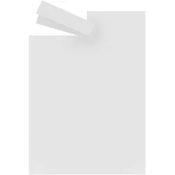 10 Bogen - Regaletiketten auf A4 Bogen 105 x 26 mm, Papier, weiß