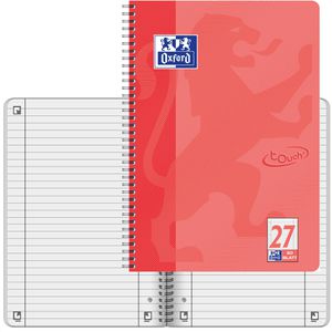 Oxford Collegeblock Touch, 400086493, A4, Innen- und Außenrand, 90g/m², 80 Blatt, liniert