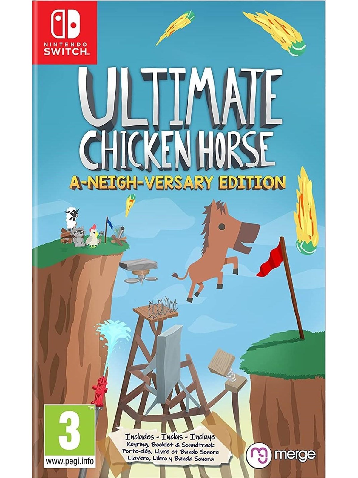 Ultimate Chicken Horse: A-Neigh-Versary Edition - Nintendo Switch - Platformer - PEGI 3