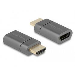 Delock 66684 HDMI Adapter [1x HDMI-Stecker - 1x HDMI-Buchse] Grau 0.03 m
