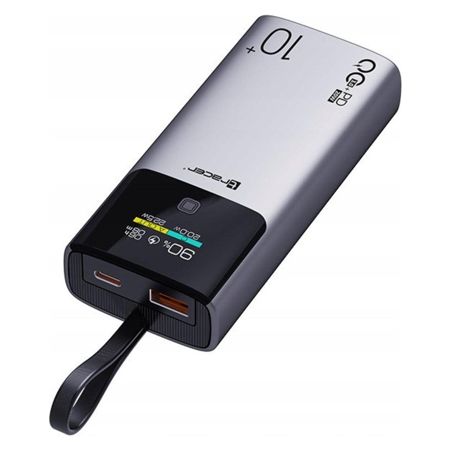 Tracer Power Bank Comet 10000mAh screen PD+QC (TRABAT47642) (10000 mAh, 20 W) (TRABAT47642)