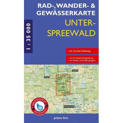Rad-, Wander- und Gewässerkarte Unterspreewald, Sonstige von , Grünes Herz, 978-3-86636-107-2