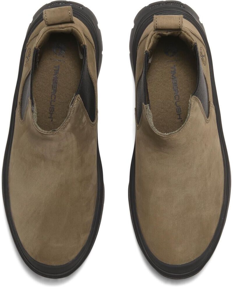 Chelseaboots TIMBERLAND "ROXIE LANEMID CHELSEA BOOT", Damen, Gr. 39, grün (olive nubuck), Leder, Schuhe Chelseaboots, Stiefelette, Winterschuhe, Ankle Boots
