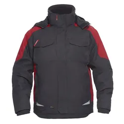 Winterjacke "1410-354" Galaxy - 6XL - grau/rot