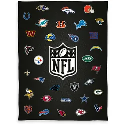 NFL Wellsoft-Decke - mehrfarbig - 150x200cm