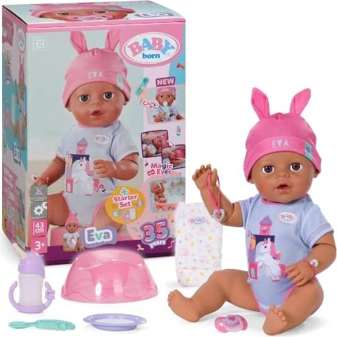 BABY born Eva mit magischer Hand 43 cm