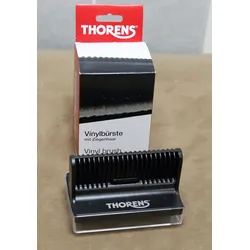Thorens Schallplatten Vinylbürste mit Ziegenhaar und Samtkissen 6800155 Reinigungsbürste