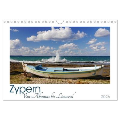 Zypern. Von Akamas bis Limassol (Wandkalender 2026 DIN A4 quer), CALVENDO Monatskalender