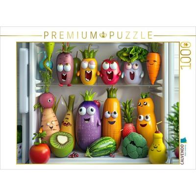 CALVENDO Puzzle Gemüse Chor im Kühlschrank | 1000 Teile Lege-Größe 64x48cm Foto-Puzzle für glückliche Stunden, Sonstige von , Calvendo Puzzle