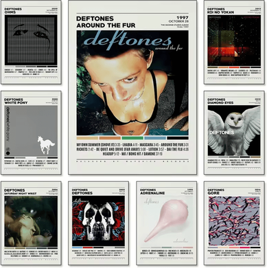 Inspire Curations Deftones Album Cover Canvas Posters Around The Fur & Saturday Night Wrist Wall Art purple 40x60cm No Frame