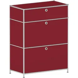 viasit Schubladenschrank »System 4« rot, 77.9x99.3x40.4 cm