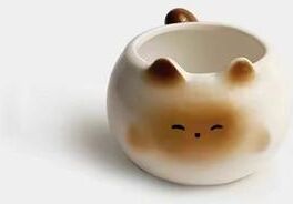 Inspired Living Siamese Cat Mug Cute Ceramic Latte Cup & Gift Ready Coffee Cup squinting Kitten
