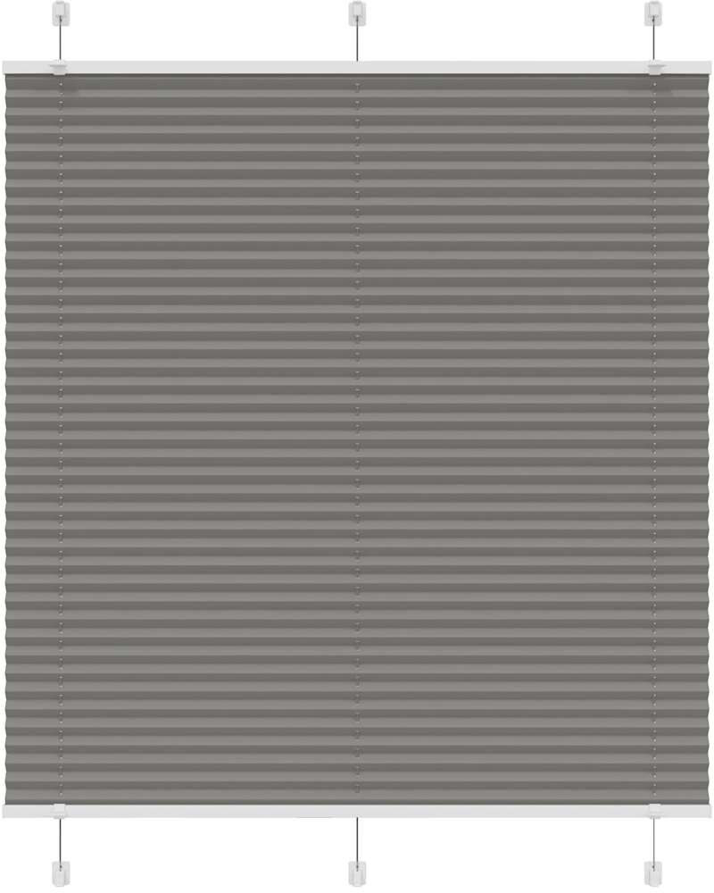 Metro Room Darkening Pleated shade Anthracite 120cmW x 150cmL