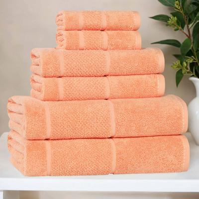 Superior Mile Smart Twist Viscose Cotton Blend 6 Piece Towel Set