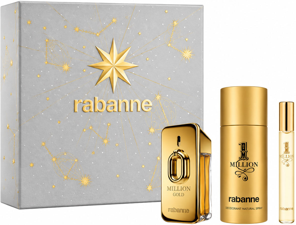RABANNE Million Gold Intense 50ml Eau De Parfum Trio Gift Set