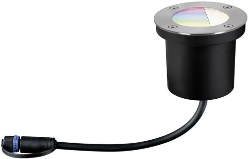 Paulmann Boden Einbauleuchte 94274 Beleuchtungssystem Plug & Shine ZigBee LED 3.6W Warmweiß Silber