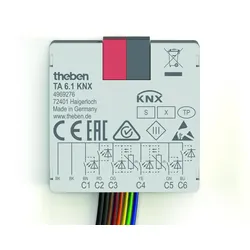 Theben 4969276 KNX-Tasterschnittstelle Binäreingang 6-fach, KNX Data Secure TA 6.1 KNX