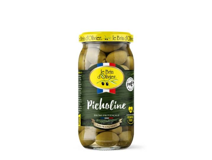 LE BRIN D'OLIVIER Olives Vertes Picholines 370 g
