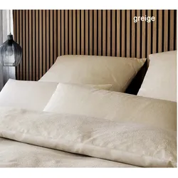 Elegante Bettwäsche Paisley - 155x220 cm + 80x80 cm	greige