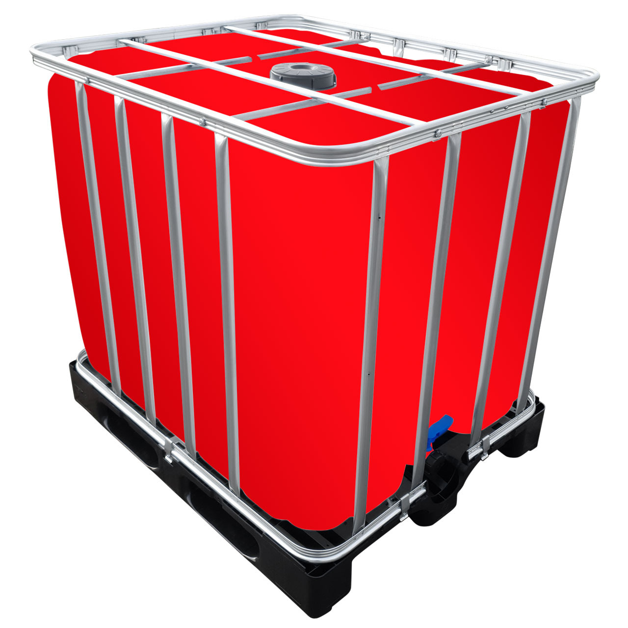REKUBIK 1000l IBC LED Kubik® auf PE-Palette