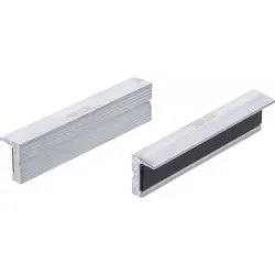 BGS 9282 Satz Schraubstock Schutzbacken aus Aluminium H Profil Breite 125mm 2 teilig
