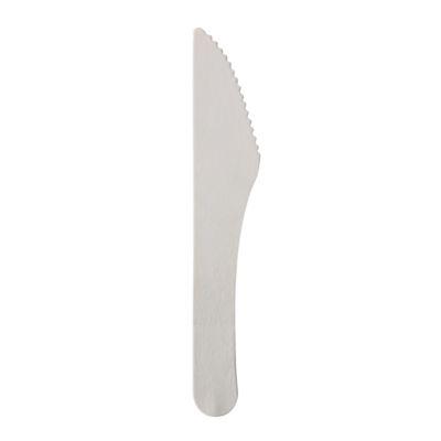 Einweg Besteck Papstar Pure, Messer, L 158 mm, aus FSC®-zertifiziertem Papier, weiß, 100 Stück
