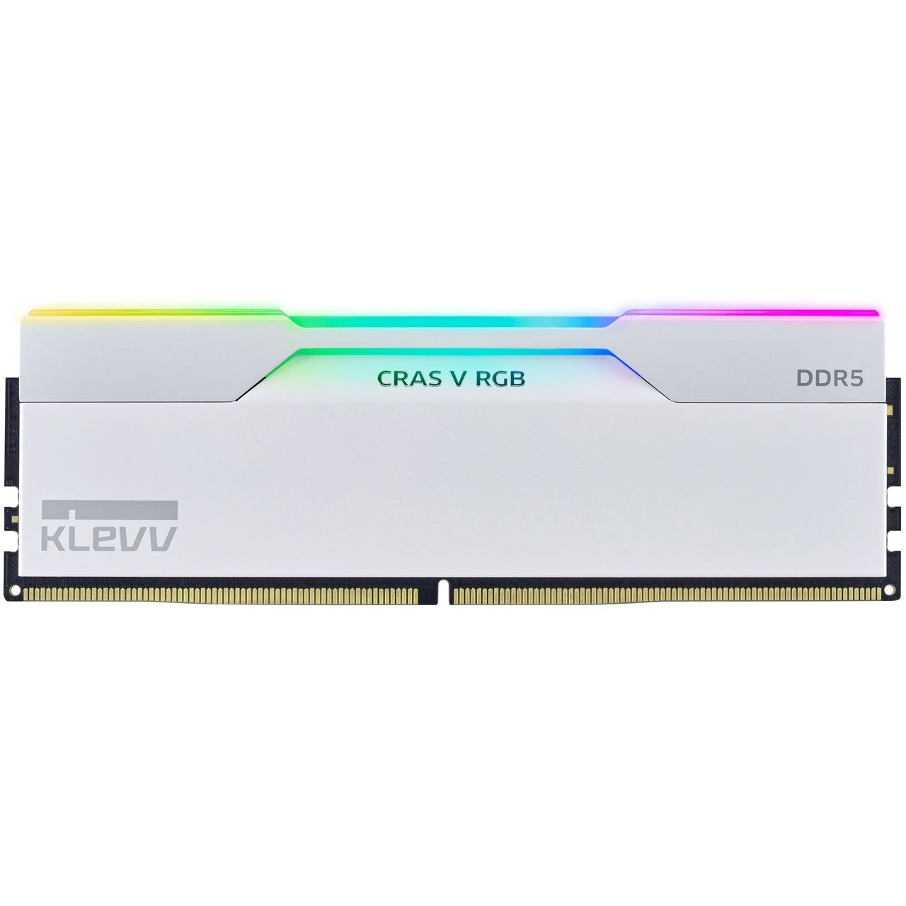 32GB (2x 16GB) KLEVV CRAS V RGB EXPO DDR5-6000 RAM, CL30, XMP 3.0 & EXPO - 32 GB Dual-Kit, weiß